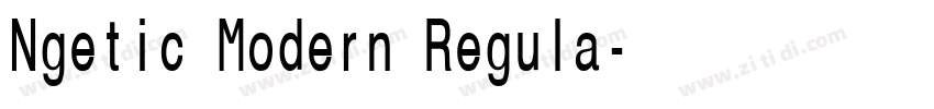 Ngetic Modern Regula字体转换 Ngetic Modern Regula字体转换